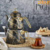 کتری و قوری پاچی مرمر مشکی